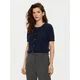 Tommy Hilfiger Pletena jopica WW0WW43958 Mornarsko modra Regular Fit