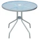Vidaxl Bistro miza siva 80x71 cm jeklo