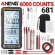 KJB Polnilni digitalni multimeter ANENG 681 True RMS 681 Black Pro – črn