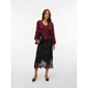 VERO MODA Pulover VMNewlimone bordo