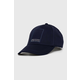 Pamučna kapa sa šiltom Armani Exchange boja: tamno plava, s tiskom, 954207 4R105
