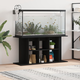 vidaXL Stojalo za akvarij črno 100x40x60 cm inženirski les