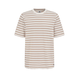 WE Fashion Majica rjava/bela