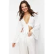 Trendyol White Crop Woven Blouse