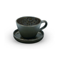 LE COQ Skodelica za čaj Phobos 230ml/črno-modra/stoneware