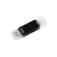HAMA "Basic" USB 2.0 OTG čitač kartica, SD/microSD, crni