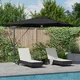 Roma Suncobran Crna 286 x 284 x 270 cm Aluminij i poliester