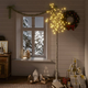 vidaXL Božično drevesce z 200 LED lučkami 2,2 m toplo belo vrba