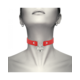 Choker Coquette Keys Heart rdeč
