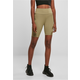 Womens Khaki Shorts High Waist Tech Mesh Cycle