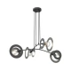 Luster na sajli EUFORIA 4xE27/15W/230V crna