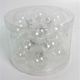 eoshop Stekleni okraski, barva belo-prozorno, pr.7 cm, cena za 1 paket (9 kosov) VAK122-7