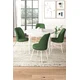 Hanah Home Set Trpezarijski sto i 4 stolice, Zeleno-beli