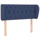 Vidaxl Vzglavje z ušesi modro 103x23x78/88 cm blago