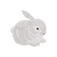 Svetlo siva pralna ročno tkana bombažna otroška preproga 130x135 cm Bunny – Lorena Canals