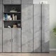 Visoka komoda siva betona 45x42,5x185 cm od konstruiranog drva