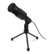 mikrofon EWENT Professional Multimedia, stolni, crni