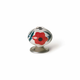 slomart gumb rei e500 krožen rdeča cvet porcelan kovina 4 kosov (o 40 x 36 mm)