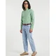 Polo Ralph Lauren CHEMISE AJUSTEE SLIM FIT EN POPELINE UNIE Zelena