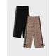 Sinsay - Pamučne pantalone sa bočnim prugama i leopard motivom 2 pack - šareno