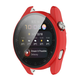 Trden TPU ovitek z zaščitnim steklom za Huawei Watch 3 Pro - rdeč