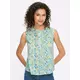 heine Bluza  modra / apno / pastelno zelena