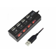 LOGILINK USB 2.0 HUB/ 4-port/ On/Off/ crni