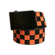 Check And Solid Canvas Belt 2-Pack Black/Orange
