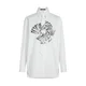 Karl Lagerfeld Bluza črna/bela