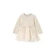 Mayoral Elegantna obleka 2905 Écru Regular Fit