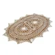 Prtiček Napkin Thread Oval Bel 35/50 Bombaž Čipkast Prtiček Oval