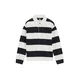 WE Fashion Majica temno modra/bela