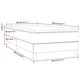Vidaxl Box spring postelja z vzmetnico moder 80x200 cm blago
