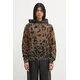 Bombažen pulover Aries Leopard Hoodie