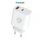 Kucni punjac Teracell Evolution TC-15GP, QC 3.0, PD 3.0, 20W sa PD Type-C kablom beli 1.2m