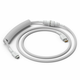 Glorious Coiled Cable Ghost White, USB-C auf USB-A Spiralkabel - 1,37m, weiß GLO-CBL-COIL-WHITE