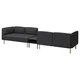 LILLEHEM Modul. sofa 4-sed s pom. stočićem, Gunnared tamnosiva/drvo