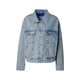 HUGO Prehodna jakna Lou moder denim/bela