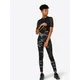Urban Classics Curvy Pajkice Ladies Camo Tech Mesh Leggings, črna