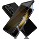 Magnetni full-body ovitek za Samsung Galaxy A54 5G Stronghold Dark z zatemnjenim privacy steklom - črn