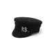RUSLAN BAGINSKIY baretka s šiltom ženska volnenka Crystal-embellished Wool Baker Boy Cap
