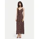 Vero Moda Poletna obleka Elisa 10350647 Temno rjava Regular Fit