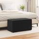 vidaXL Stolica Črna 81 x 41 x 40 cm Samet in Umetno Leseno