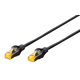 DIGITUS Digitus DK-1644-A-050-BL-10 RJ45 omrežni kabel\, Patch kabel CAT 6a S/FTP 5.00 m črna 1 kos, (20519086)