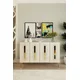 HANAH HOME Komoda Rany 120 White Travertine Gold
