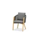 shumee Vrtni stol Haven 57x63x76 zumm antracit aluminij teak Homms