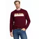 Pulover s kapuco 202176 bordo