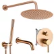 Rea Set za skrito kopalno kad in prho Lungo Copper Brush + BOX