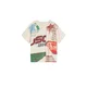 Desigual Majica modra / zelena / rdeča / bela
