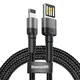 Baseus Kabl USB na Lightning 2,4A - 1 m - Siva / Crna KP25168